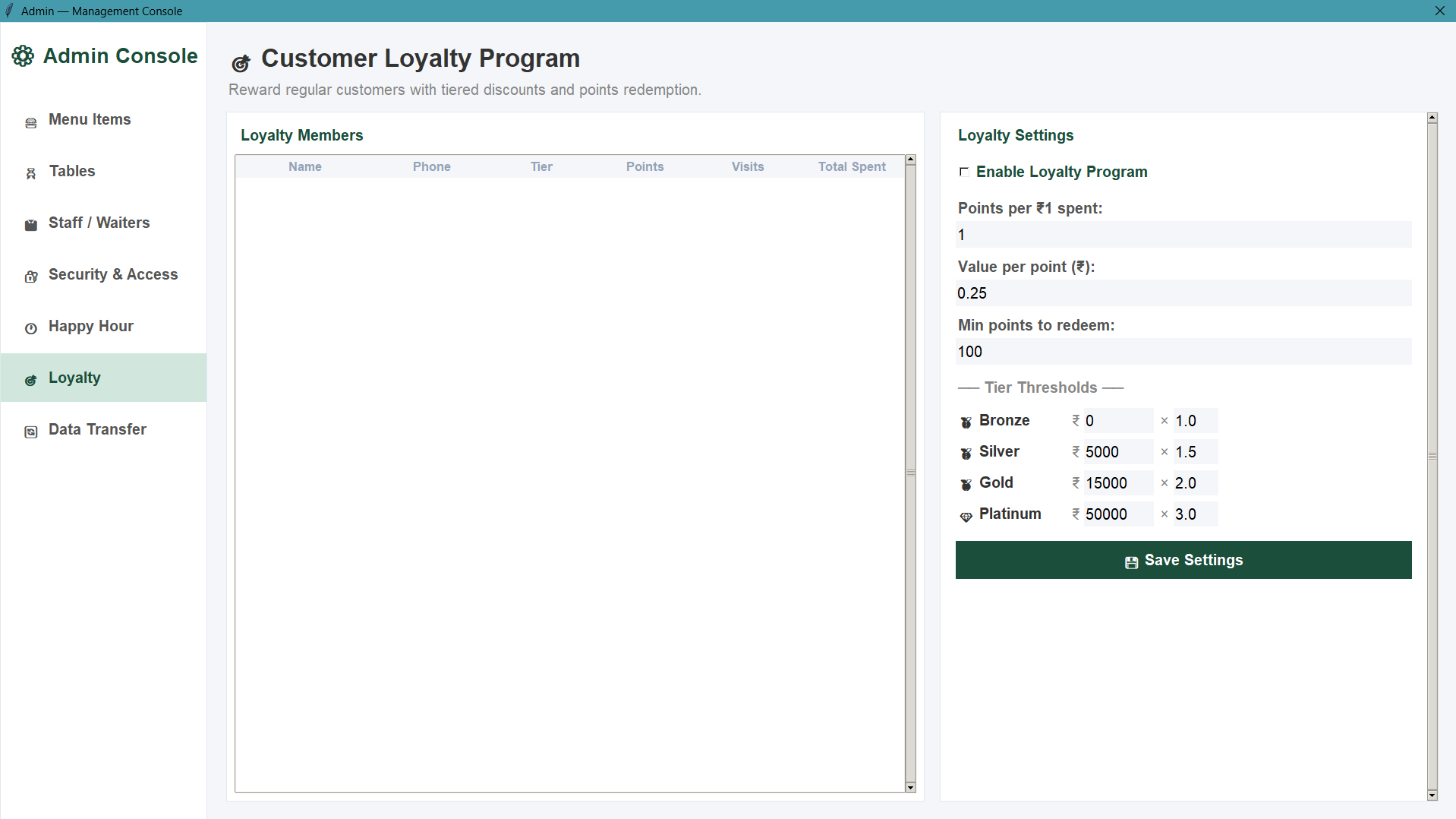 yBill AI Customer Loyalty Program